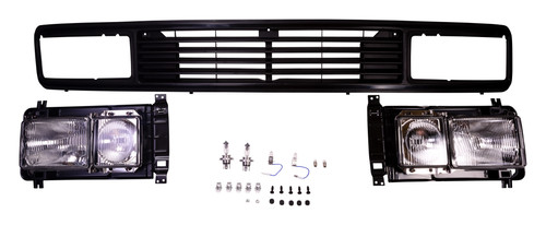 Square headlight badgeless - &,