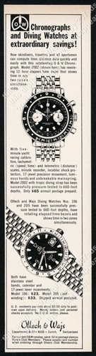 1968 ollech wajs chronograph - ollech,