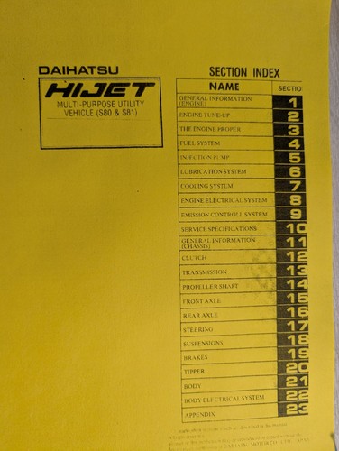 Daihatsu hijet factory service - daihatsu,