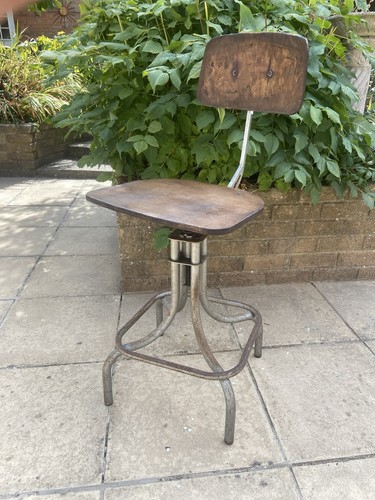 Vintage factory chair swivel - vintage,