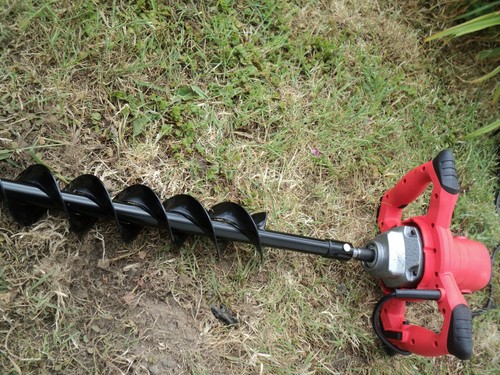 Earth auger post hole - auger, borer