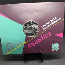  2011 50p Aquatics Carded