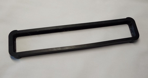 Black brush bumper designed - black,