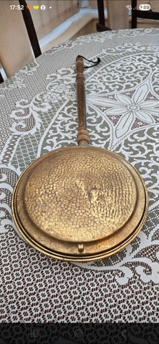 Vintage copper bed warmer - copper,