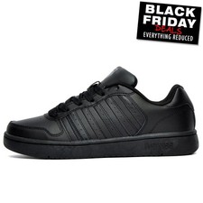 K Swiss Classic Court Palisades Mens Leather Retro Heritage Trainers Black
