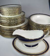 REPLACEMENT CHINA AYNSLEY EMBASSY COBALT Wavy Edge Selection First Quality