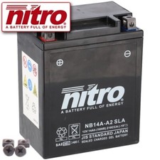 Battery For Kawasaki KLF 250A Bayou 2WD 05 Nitro YB14A-A2 GEL Enclosed