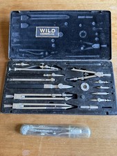 Vintage Wild Heerbrugg RZ-31 Drawing Set + Kerr Compass Switzerland