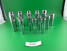 MAC TOOLS 14 PC 3/8" Dr 6PT [6-19mm] Mixed Socket SET 18mm Is Cracked Engraved