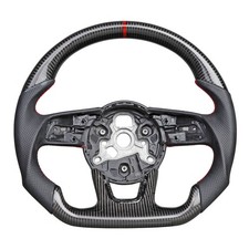 Carbon Fiber Steering Wheel Fit Audi RS3 RS4 RS5 S3 S4 S5 A4 2017-2021