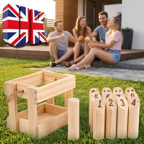 Wooden skittles garden - wooden,