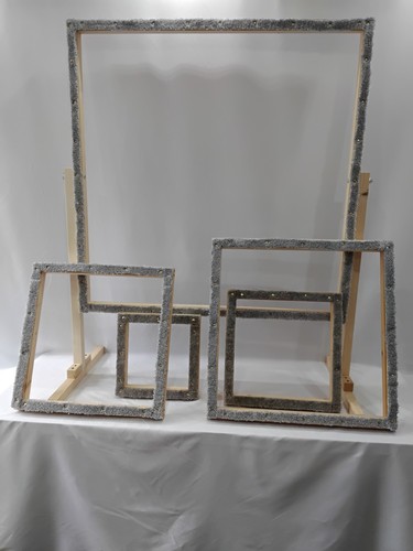 Rug hooking frames and - hooking,