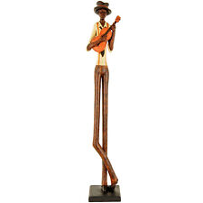 Tall Jazz Musician Guitar Player Guitarist Figure Figurine Shelf Ornament 