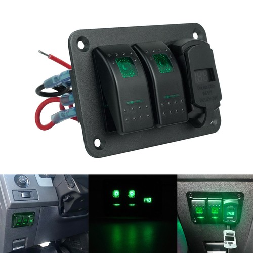 Gang 12v 24v led green - gang, 12v/24v