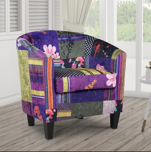 Patchwork arm chair - arm,