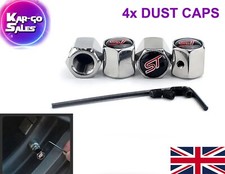 4x ST Dust Caps LOCKING Chrome