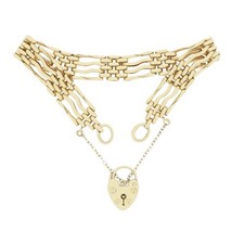 9ct Yellow Gold Gate Bracelet