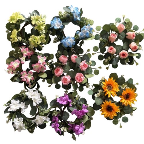 Artificial floral wreath made - artificial,
