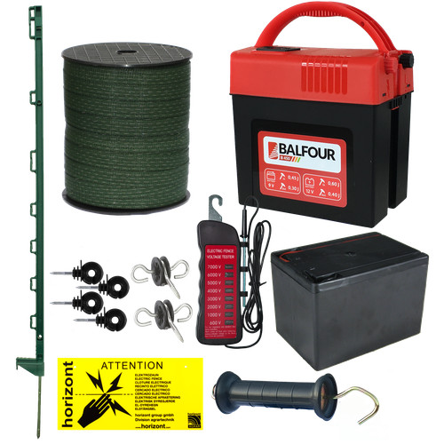Green electric fence kit - 9v,