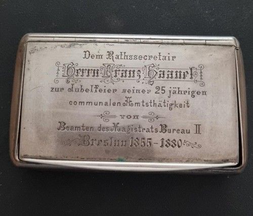 Antique silver snuff box
