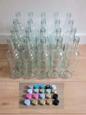 20X Empty Clear Wine Bottles