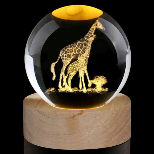 Giraffe crystal ball - crystal,