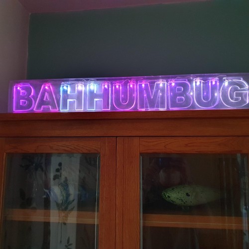 Illuminated sign - illuminated,