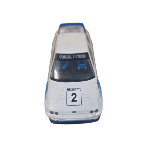 Scalextric car white ford - car,