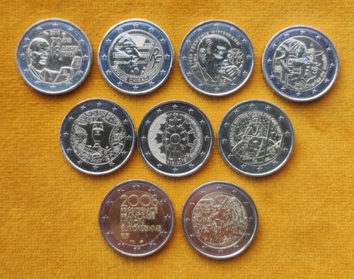 Euro coins france italy - 2,