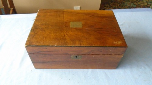 Antique writing box - antique, mahogany