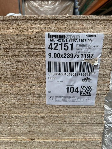 Osb3 sheet 9mm 2397 1197 - sheet, x