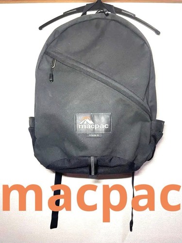 Macpac black backpack old logo - black,