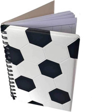 A6 Football Notebook for Boys Children Tactics Board Lined Soccer Notepad