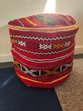 Woollen Moroccan pouffe Made
