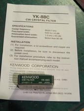 Kenwood YK-88C CW Filter 500Hz