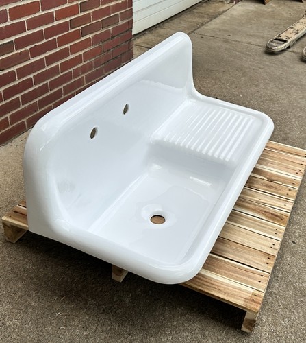 High back kitchen sink - kitchen, vintage