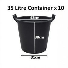 10 x 35 Litre Plant Tree Pot