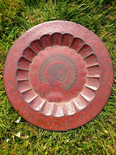 Large metal decorative - large, plate