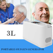 3L Portable Oxygen Generator Machine+2pcs 2500mah Battery Kit Car Home Outdoor