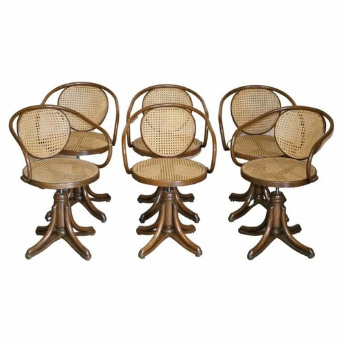 Six original stamped thonet - stamped,