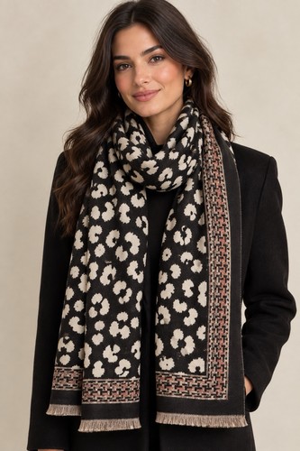 Luxury cashmere feel leopard - cashmere,