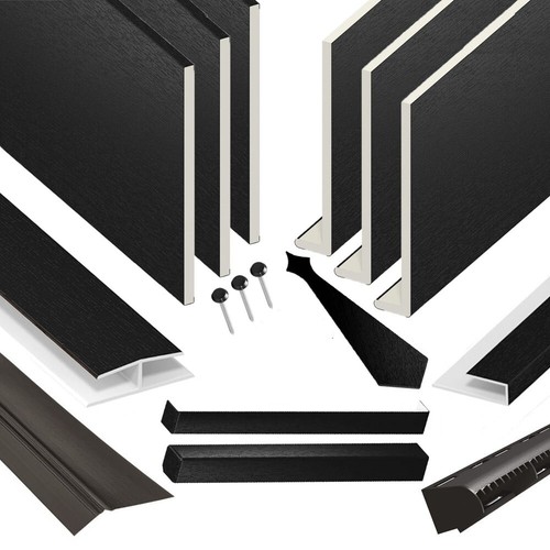 Black fascia soffit board - fascia,