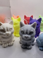 Handmade soy wax cat candle