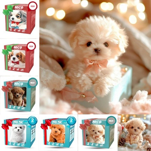 Realistic robot puppy - robot,