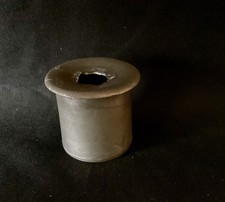 Vintage Grey Metal  Inkwell