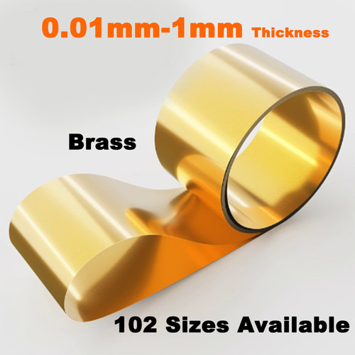 01mm 1mm thickness brass - -,