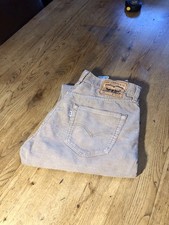 Men’s Levi’s Cord Jeans Great Condition Straight 401 Beige 33x29 Read Details
