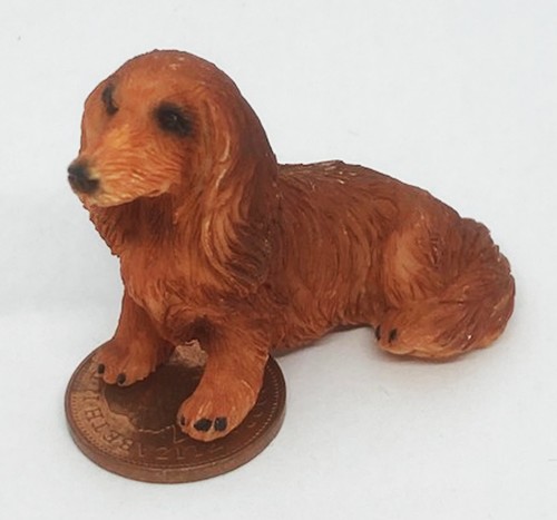 Dolls house dachshund - house, dog