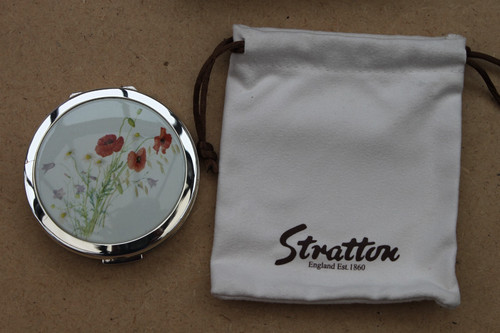 Ladies floral mirrored compact - floral,