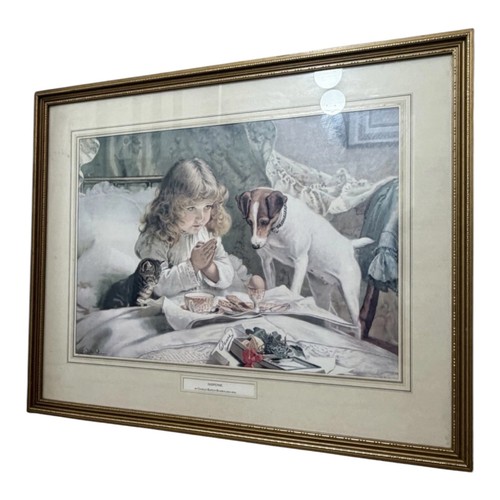 Vintage framed print - print, —